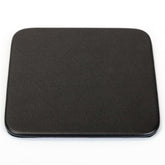 Black Leatherette Coaster, Square